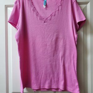 HUE PINK PJ SEPERATE TOP